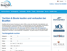 Tablet Screenshot of boatnet.de
